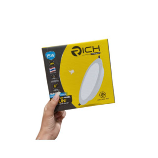 โคมดาวน์ไลท์พาแนลฝัง LED 15w.เดย์ RiCH