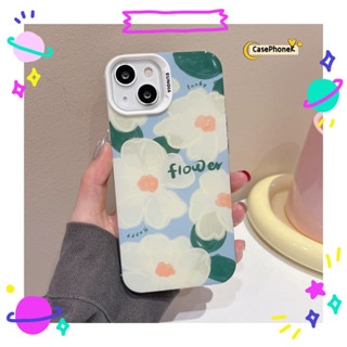 ✨จัดส่งภายใน 24 ชม✨เคสไอโฟน12 13 14 Pro For 11 ดอกไม้ ความนิยม เรียบง่าย ระดับสูง แฟชั่น สาวน่ารักหัวใจ การป้องกันการตก