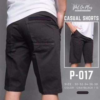 Goodwin P017 กางเกงขาสั้น ผู้ชาย สามส่วน ผ้าคอตต้อน สีพื้น ยาว 22.5-23.5 นิ้ว ไซส์ 30-38 Goodwin Brand