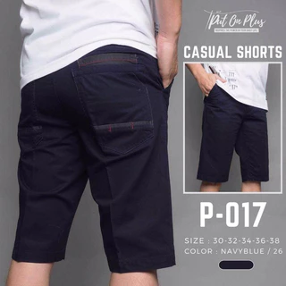 Goodwin P017 กางเกงขาสั้น ผู้ชาย สามส่วน ผ้าคอตต้อน สีพื้น ยาว 22.5-23.5 นิ้ว ไซส์ 30-38 Goodwin Brand