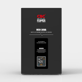 CBC เครื่องปรับแรงดันไฟฟ้าอัตโนมัติ  รุ่น MSV-3KVA 3000W เครื่องปรับแรงดัน ปรับเเรงไฟฟ้า ปรับแรงดันอัติโนมัติ