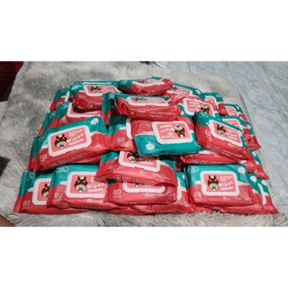 กระดาษทิชชู่เปียก BABY WIPES 80 แผ่น