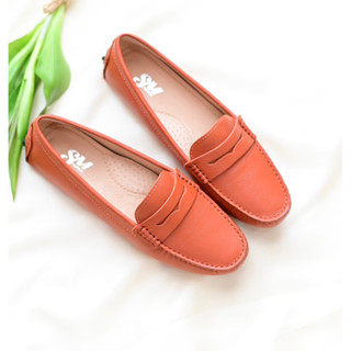 Soulmate Shoes รองเท้าหนังแท้ Classic Mate in Tangerine