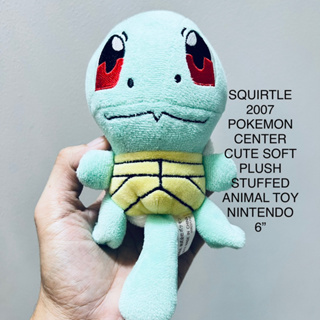 ตุ๊กตา เต่า โปเกม่อน ขนาด6” SQUIRTLE 2007 POKEMON CENTER CUTE SOFT PLUSH STUFFED ANIMAL TOY NINTENDO ลิขสิทธิ์แท้