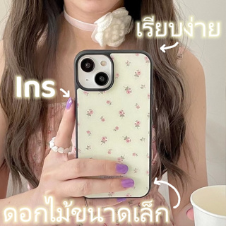 ✨NEW✨เคสไอโฟน 14 Pro Max 13 12 11 เคส for iPhone 13 Ins เรียบง่าย ดอกไม้ขนาดเล็ก การป้องกันการตก Case