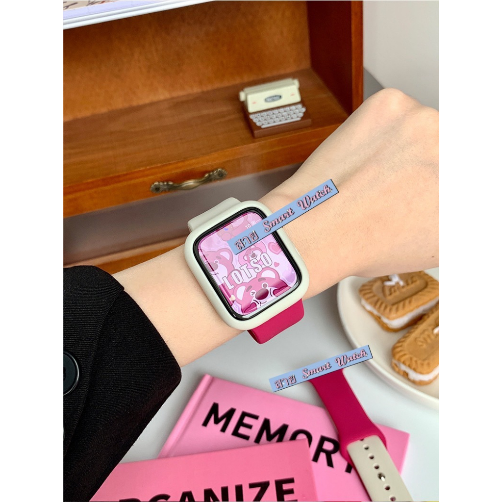 พร้อมส่ง สายนาฬิกา 2 เส้น พร้อมเคส ใช้ได้กับ Smart Watch 8 7 6 5 4 3 2 1 Se Ultra รุ่น Ultra 8 Pro X