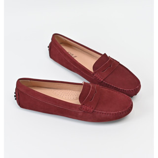 Soulmate Shoes รองเท้าหนังแท้ Classic Mate in Wine (Nubuck Skin)