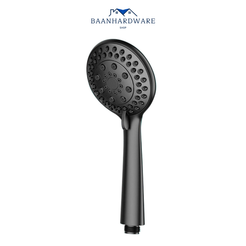 BAANHARDWARE ฝักบัวอาบน้ำ ฝักบัว แรงดันสูงปรับได้ 5 ระดับ MA-F-302BK