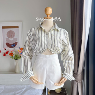 พร้อมส่ง‼️ Bebe Shirt 🧸 เสื้อเชิ้ตครอป