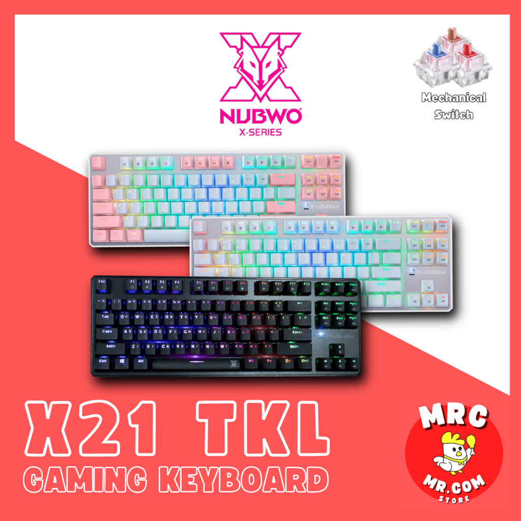 Nubwo X21 TKL คีย์บอร์ดเกมมิ่ง mechanical keyboard gaming