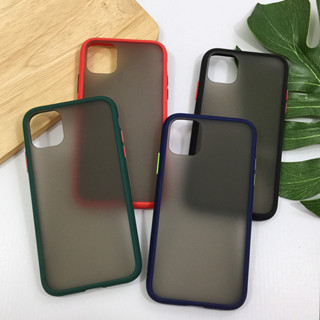 พร้อมส่ง!! ออปโป้ A15 A16 F9 A5/A9(2022) F11Pro Reno4 Reno5 Reno6z เคสขอบสี หลังขุ่น เคสแฟชั่น เคสมือถือ