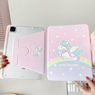 🎁ส่งของขวัญ🎁ม้าน้อย แฟชั่น ความงาม เคส for iPad Gen10 10.9 2022 Gen9 10.2 pro 11 2021 เคสไอแพด Air4 5 Case หมุนได้ 360