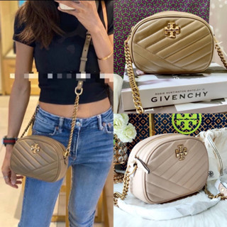 🎀  (สด-ผ่อน) กระเป๋าสะพาย 90450 Tory 60227 Tory burch Kira Chevron Small Camera Bag (shop)