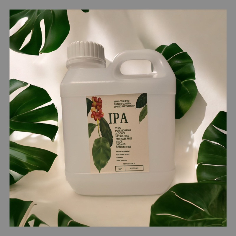 IPA 1000 ml น้ำยาล้างบ้อง ทำความสะอาดล้างเครื่องแก้ว ล้างเครื่องมือการแพทย์ น้ำยาฆ่าเชื้อโรค / IPA - Isopropyl alcohol.
