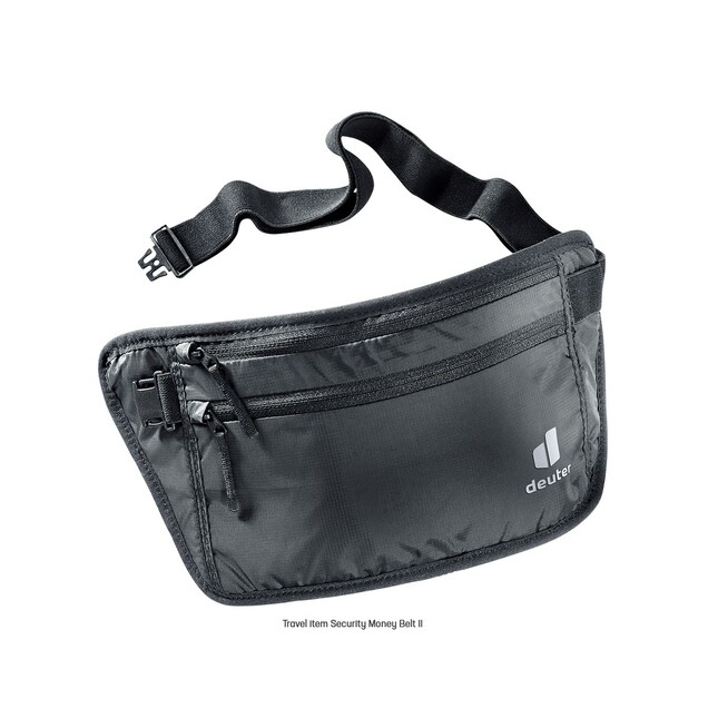 กระเป๋าคาดเอว deuter รุ่น Security Money Belt II​ โลโก้​ใหม่​ ปี 2021 สีดำ Black