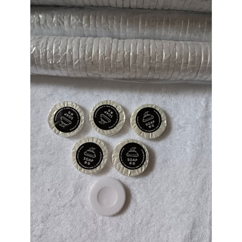 50ก้อน!! ก้อนละ1.5บาท ขายส่งโรงแรม เล็กสบู่ก้อน คุณภาพดี  สามารถสั่งพิมพ์โลโก้ได้ สบู่ก้อน ของใช้ในโรงแรม