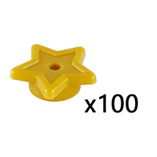 x100 ชิ้น - ชิ้นส่วนเลโก้ Lego Part Friends Accessories Star with Stud Holder (11609, 3498, 28619) ราคา/100ชิ้น