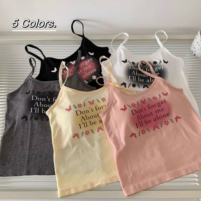 Bentoy(bratop2040)เสื้อสายเดี่ยว ผ้านิ่มผ้ายืด มีฟองน้ำในตัว สีน่ารัก ใช่สบาย - รูปที่ 6