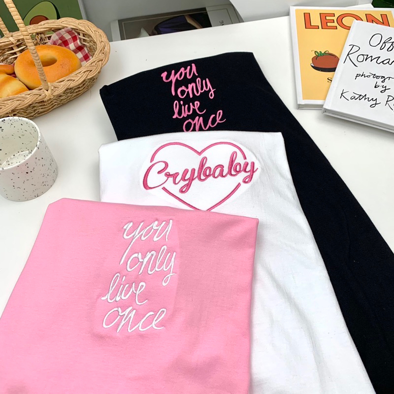 Sugarbeetshop | F150 You only live once เสื้อโอเวอร์ไซต์ oversize เสื้อยืดผ้า cotton