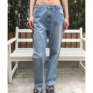 พรีออเดอร์ PREORDER Brandy Melville ของแท้ 100% Eliana Low Waist Baggy Ripped Jeans