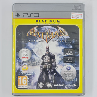 [00216] BATMAN : Arkham Asylum (Z2)(PS3)(USED) แผ่นเกมแท้ มือสอง !!