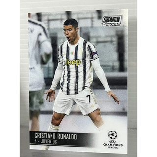 2020-21 Topps Stadium Club Chrome CR7 เบสการ์ด UEFA Champions League