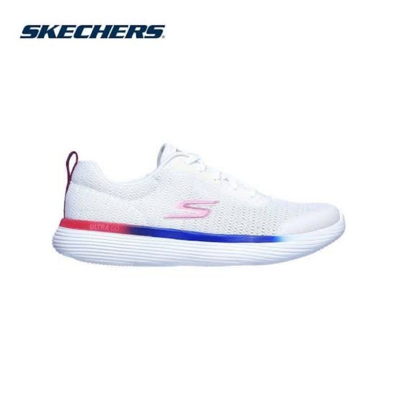 รองเท้าวิ่งผู้หญิง Skechers Go Run Shoe White Pink Ortholite