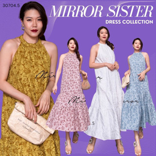 MiRRoRSiSTERs FiNNâ DReSS #30704.5 เดรสแขนกุดชายระบาย