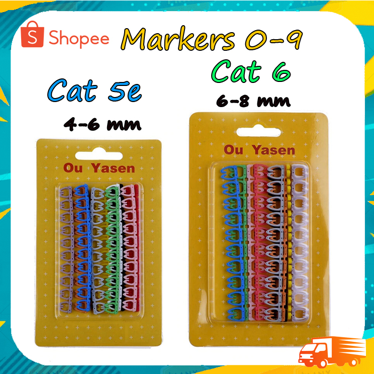 เคเบิ้ลมาร์คเกอร์ Cable Markers มีให้เลือกไซค์