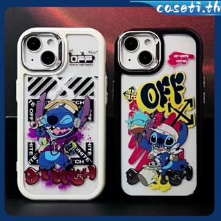 คูปองเคลม🎀เคสไอโ case for iphone 11 12 ฟังเพลง Color Ink Stitch เคส 14 13 12 11 pro max ป้องกันการตกและทนทาน