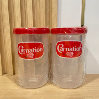 กระปุกคาร์เนชั่น กระปุก Carnation กล่องใส่กาแฟ กระปุกหมุนเกลียว มีเสกลบอกปริมาณ กล่องใส่ของ
