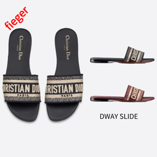 รองเท้าแตะผู้หญิง Dior Classic ใหม่ DWAY SLIDE