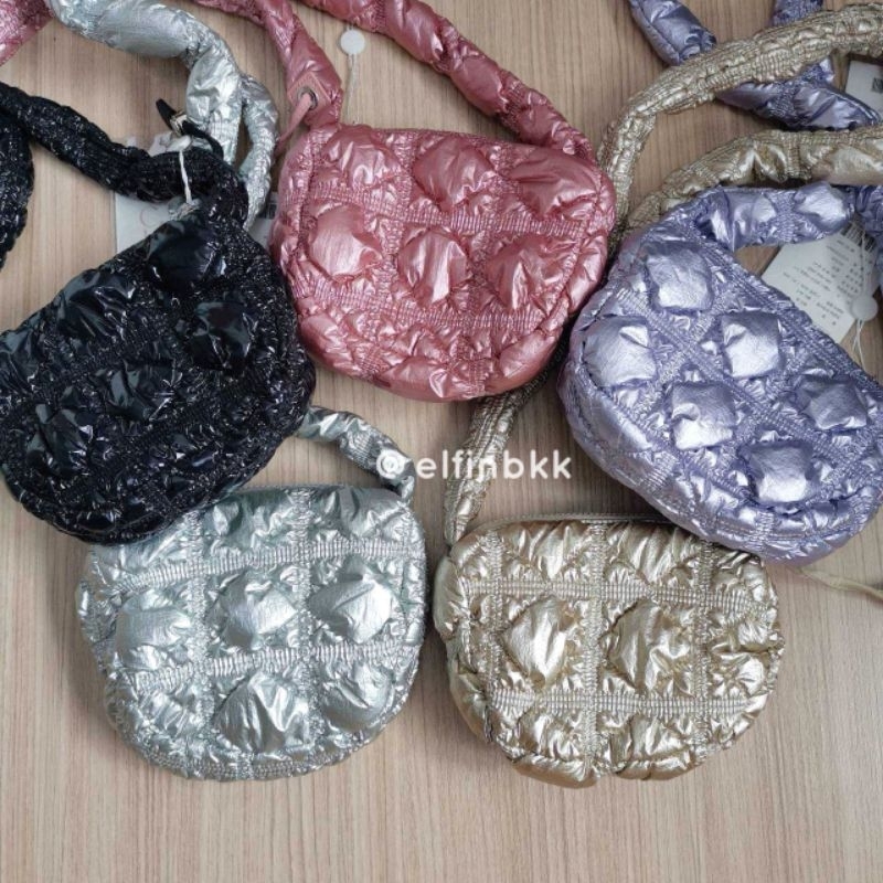 แท้ 💯 Carlyn POING Silver/Black/Gold/candy/holo/glow กระเป๋าสะพาย ครอสบอดี้ ใบเล็ก สีเงิน สีดำ สีทอง