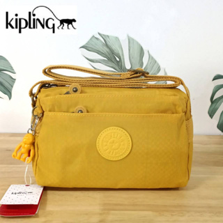 กระเป๋าสะพายข้าง KIPLING Mini Crossbodybag สีเหลือง กระเป๋าสะพายข้าง ขนาดกะทัดรัด ผลิตจากวัสดุ Nylon+Polyester100%