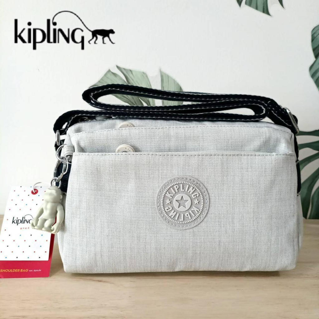 กระเป๋าสะพายข้าง KIPLING Mini Crossbodybag กระเป๋าสะพายข้างขนาดเล็ก ผลิตจากวัสดุ Nylon+Polyester100%