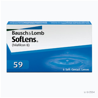 Bausch &amp; Lomb รุ่น SofLens59 คอนแทคเลนส์ใส รายเดือน 3 คู่