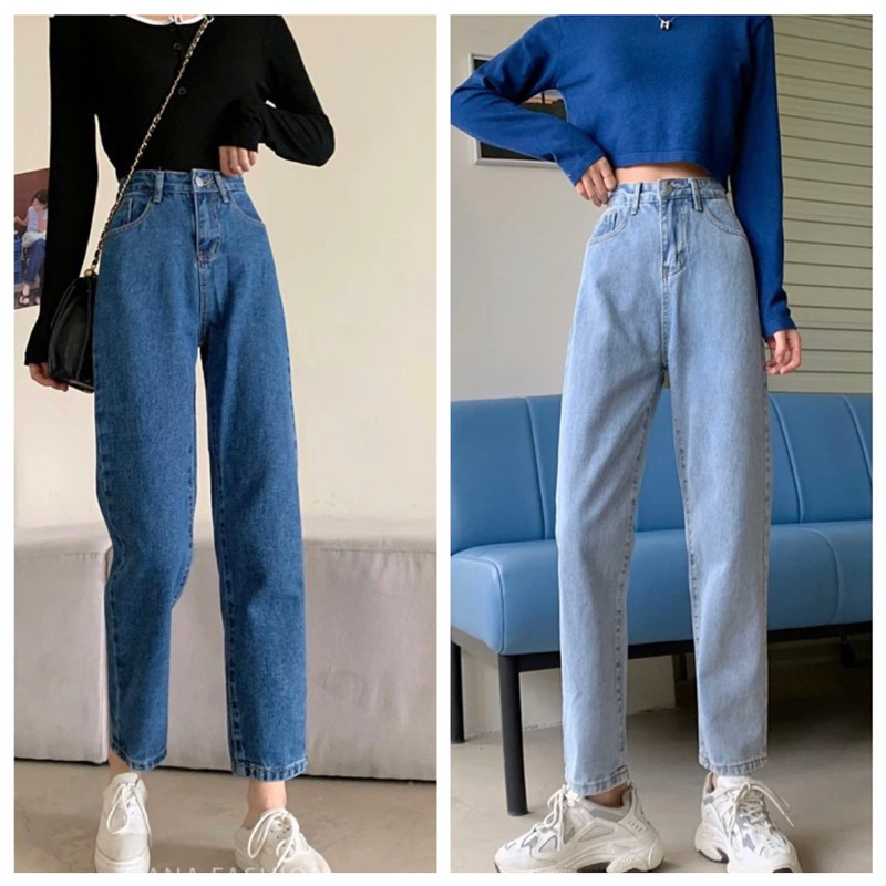 ✨✨กางเกงยีนส์เอวสูง สำหรับผู้หญิง ✨กางเกงยีนส์เอวสูง Size S-2XL