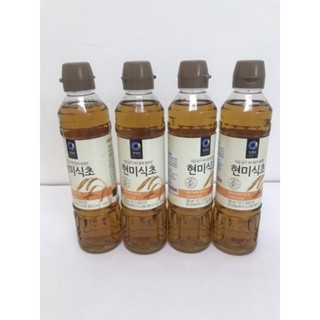 น้ำส้มสายชูหมักจากข้าวกล้อง Premium Brown rice vinegar บราวน์ ไรซ์ วิเนการ์ ตรา ชองจองวอน chungjungone Brand 500 ml.