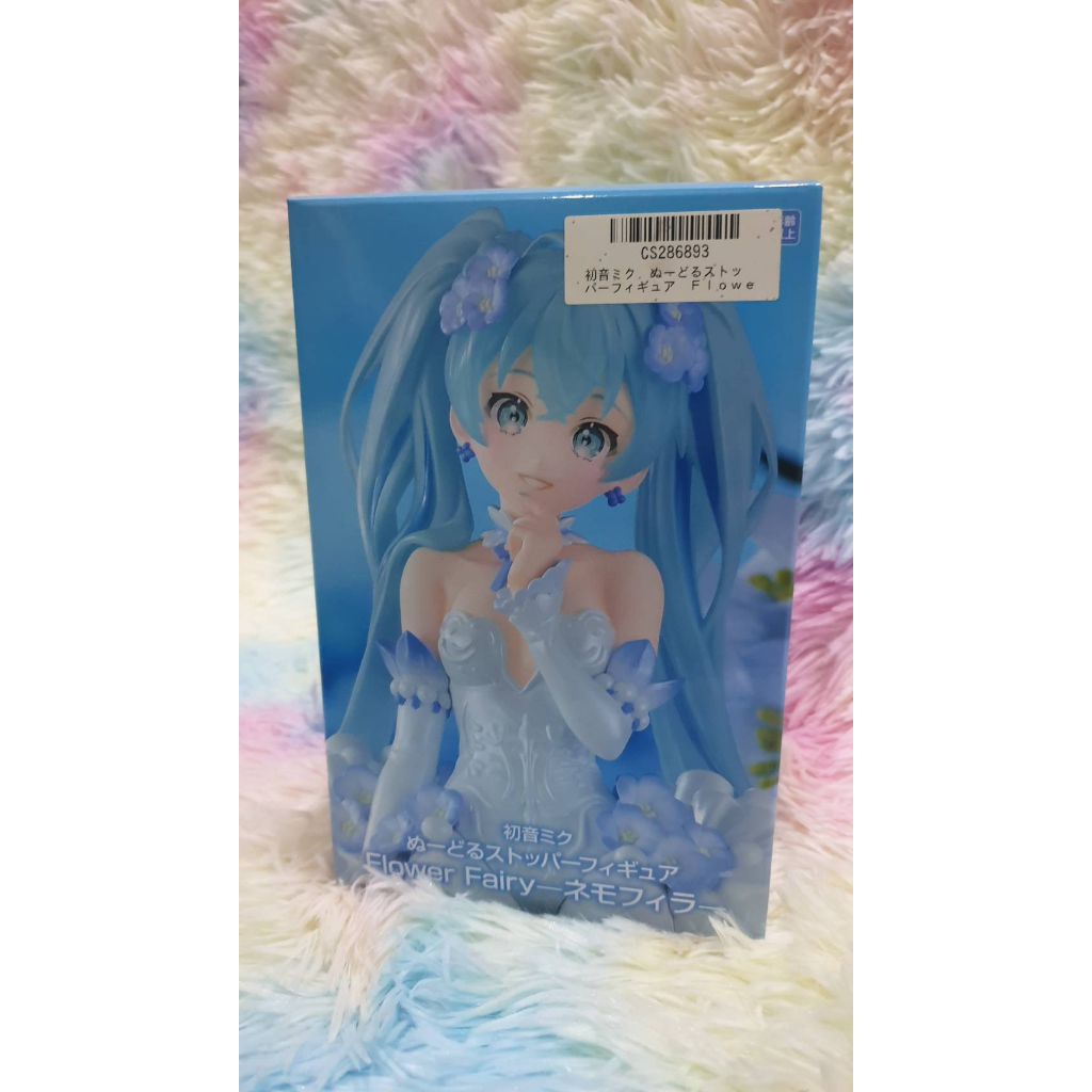 (LotJP)FURYU NOODLE STOPPER FIGURE - HATSUNE MIKU FLOWER FAIRY NEMOPHILA PVCของแท้มือ1 ส่งตรงจากญี่่