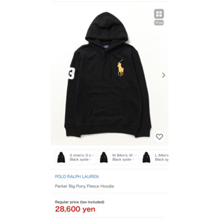 POLO RALPH LAUREN Parker Big Pony Fleece Hoodie เสื้อฮู้ดดี้ แบบสวมด้านศรีษะ ผู้ชาย โปโล ราล์ฟ ลอเรน