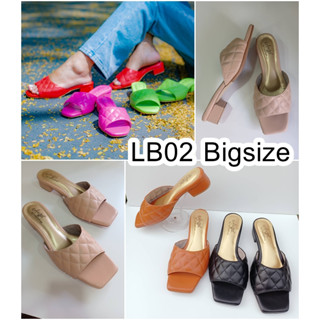 LB02 รองเท้าบิ๊กไซส์ แบบสวม ส้น 1 นิ้ว หากสี ร้าน Ladybigshoes