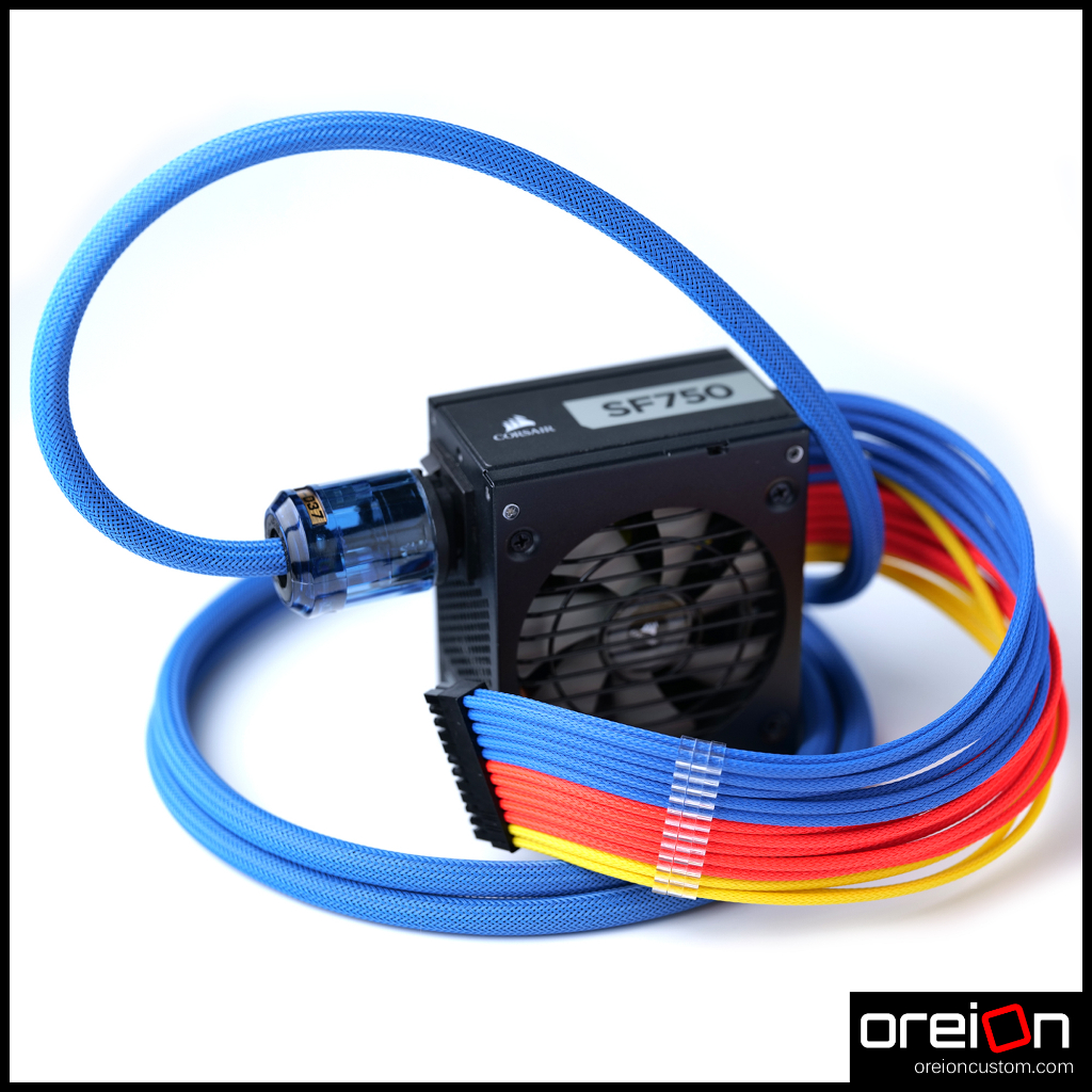 สายไฟ Cable AC POWER MDPC-x 15A หุ้มสายถัก ขนาด 3x2.5sq Custom Premium [ประกัน 1 ปี]