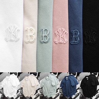 MLB NY UNISEX POLO 👕 เสื้อโปโล MLB 🔖 cotton 💯