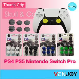 Skull &amp; Co ของแท้ ฝาครอบอนาล็อกจอย / Thumb Grip Set for PS4, PS5, Nintendo Switch Pro