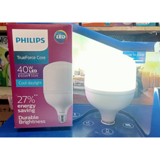 หลอดแอลอีดี 40W LED Philips LED E27 แสงขาว ทรูฟอร์ช 40วัตต์ 6500K TrueForce Highbay LED 1หลอด