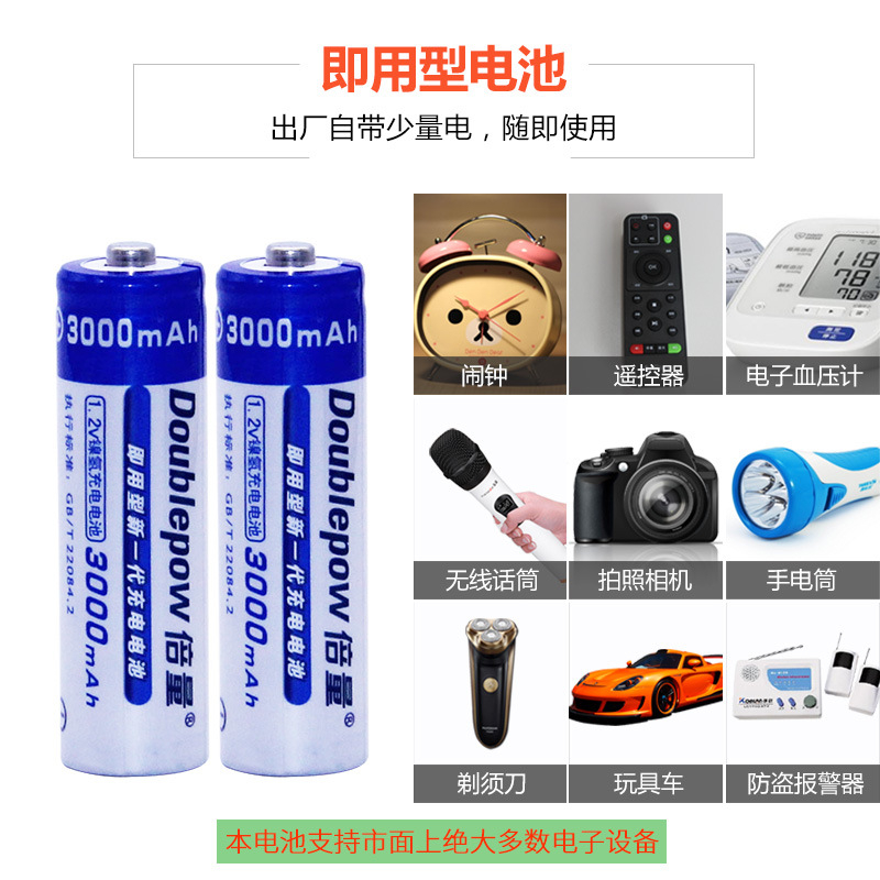 ถ่านชาร์จ AA Ni-Mh ขนาด 3000mAh + พร้อมกล่อง รูปที่ 7