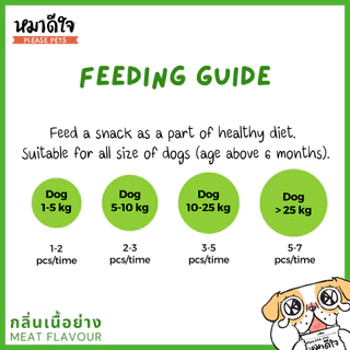 หมาดีใจ - ขนมสุนัข ทำจากผัก เหมาะสำหรับน้องหมาแพ้ไก่ [70g] - Plant Based Stick