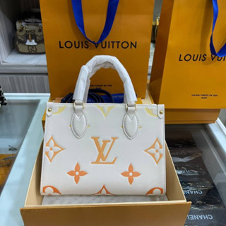 Louis Vuitton on the go หนังเเท้ทั้งใบค่ะ free box set  Grad VIP Size 25Cm