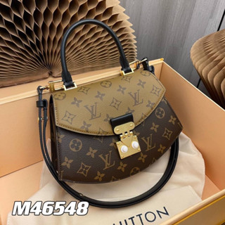 Louis Vuitton หนังเเท้ free box set Grad original  Size 23CM