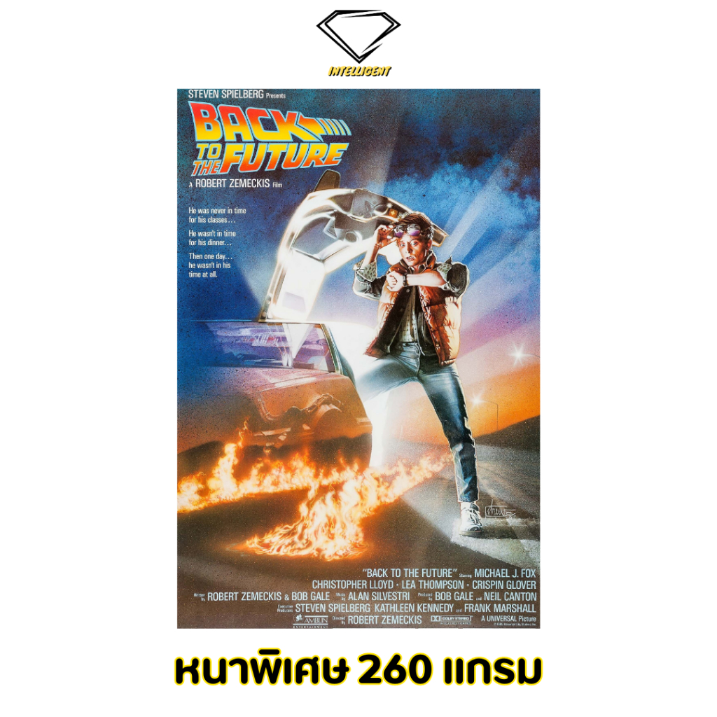 Intelligent | โปสเตอร์ Back to the Future 1 | ขนาด 21x31 นิ้ว | x 1 แผ่น โปสเตอร์หนัง Back to the Future 1 ภาพยนตร์